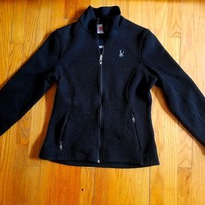Black Spyder Sweater Jacket